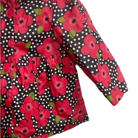 2012 VTG Gymboree Floral Rain Jacket Size 12-24 Months - Picture 6 of 9